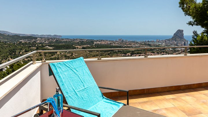 Spanien Costa Blanca Ferienhaus in Calpe mit Meerblick und privatem Pool zu verkaufen