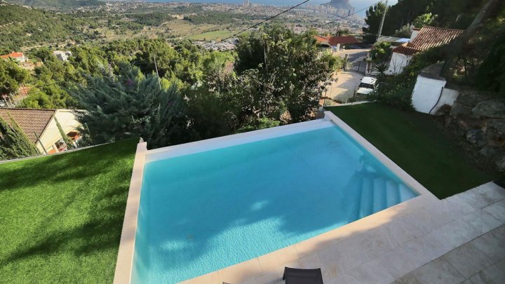 Spanien Costa Blanca Ferienhaus in Calpe mit Meerblick und privatem Pool zu verkaufen