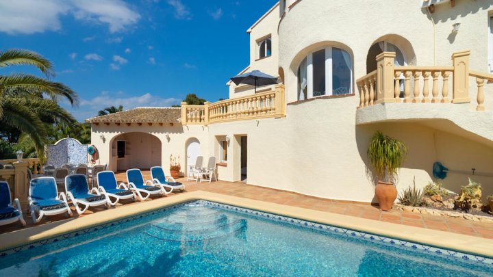 Espagne villa de vacances sur la Costa Blanca près de Javea avec vue sur la mer et piscine privée à vendre